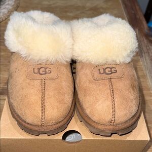 UGG Women’s Tan Shearling Slippers